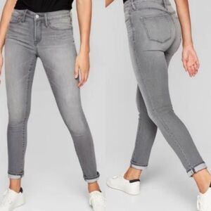 Athleta sculptek grey wash skinny jeans stretch size 10 RN#54023
